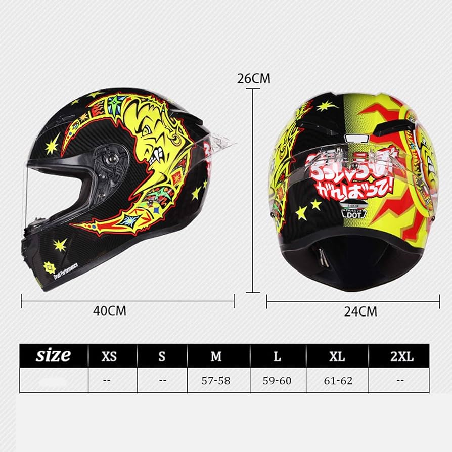 ZHEN Integrated Full Face Motorcycle Helmet with Dual Visor